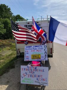 DCARC signs at July 4th Bailey's Harbor Parade