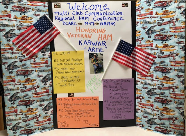 Display honoring Arde KA9WAR
