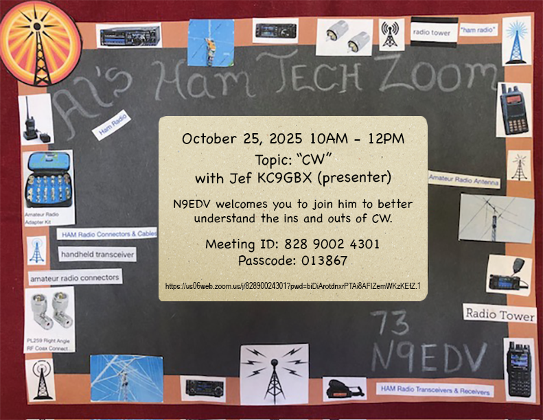 10-25-25 Tech Talk on CW announcement