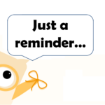 just a reminder owl image