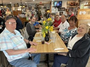Group shot of lunch and Belgian Delight 4/26/26