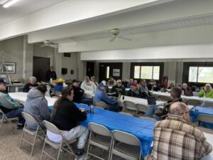 5-9-26 Multiclub picnic people at tables