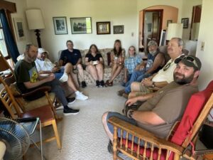 group shot at Ann's farm for picnic 7/11/26