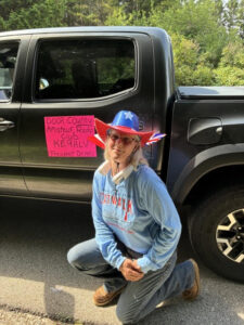 Connie at 4th parade